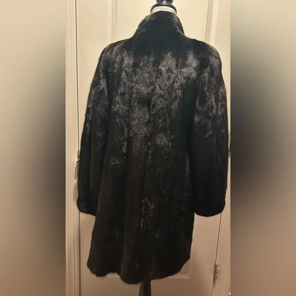 ADOLFO Mink Fur Coat Womens size 12 NEW - Picture 4 of 16